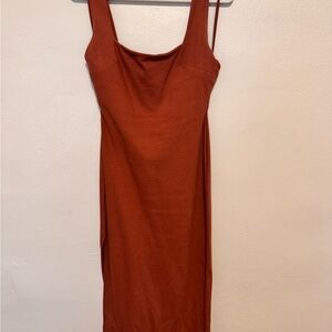 A-Line Rust Dress